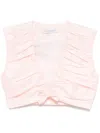 Viktor & Rolf Pleated Cropped Top In 粉色