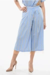 Viktor & Rolf Pleated Striped Nice & Breezy High-waisted Pants