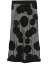 Viktor & Rolf Polka-dot Midi Skirt In Black