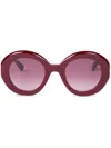 Viktor & Rolf Round-frame Sunglasses In Rot