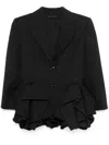 Viktor & Rolf Ruffled Blazer In Black
