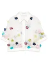 Viktor & Rolf Sequin-embellished Cropped Shirt In White