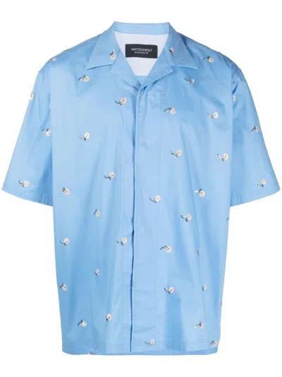 Viktor & Rolf Hemd Mit Pailletten In Blue