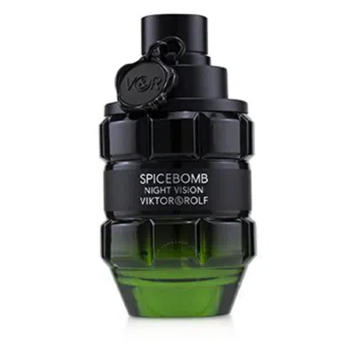 Viktor & Rolf Spicebomb Night Vision /  Edt Spray 1.7 oz (50 Ml) (m) In Green/red/black