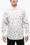 Viktor & Rolf Spread Collar Pearl & Jewellery Cotton Shirt