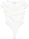 Viktor & Rolf Sweetheart Pleat-detailing Bodysuit In White