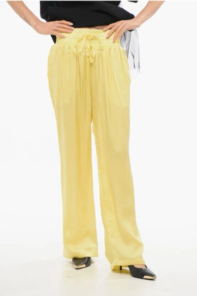 Viktor & Rolf Tulle Drawstringed Business Rendezvous Pants In Yellow