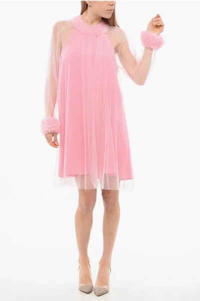 Viktor & Rolf Hollywood Gal Tulle Dress In Pink