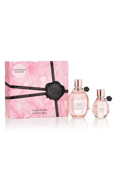 Viktor & Rolf Viktor&rolf Flowerbomb Eau De Parfum Set Usd $277 Value In White