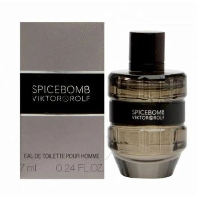 Viktor & Rolf Men's Spicebomb Edt 0.24 oz Fragrances 3605522085169 In Pink