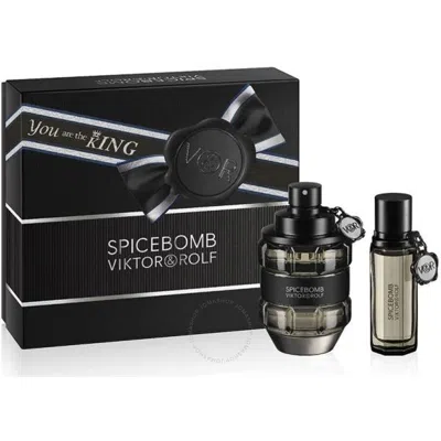 Viktor & Rolf Men's Spicebomb Gift Set Fragrances 3614273919388 In White