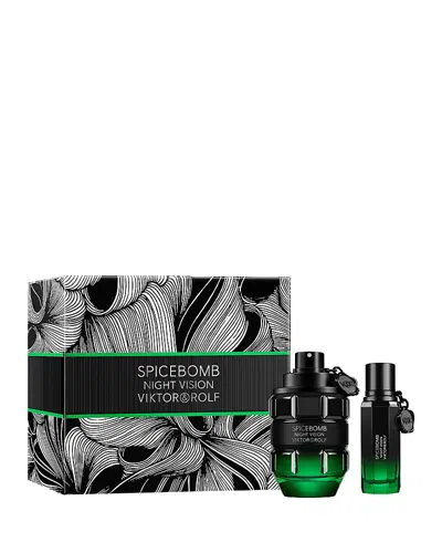 Viktor & Rolf Spicebomb Night Vision Eau De Toilette Gift Set ($186 Value) In White