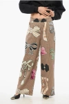 Viktor & Rolf Wide Leg Pants With Bow Print
