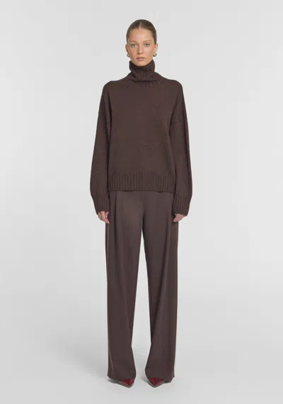 Viktoria & Woods Argentina Merino Knit In Brown