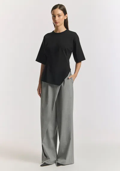 Viktoria & Woods Aries Ponte Tee In Black