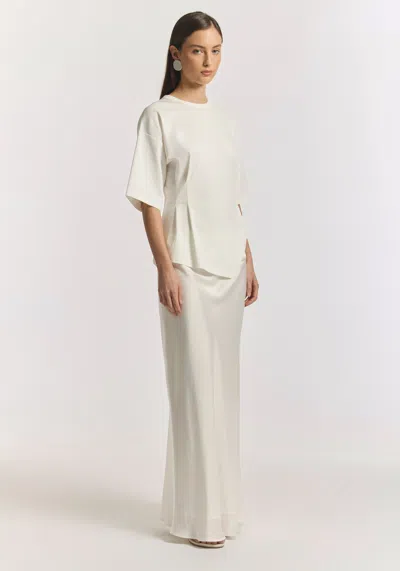 Viktoria & Woods Aries Ponte Tee In Ivory