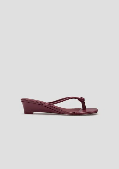 Viktoria & Woods Athens Wedge - Pre Order In Burgundy