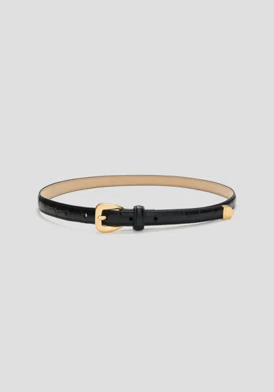 Viktoria & Woods Coco Nappa Belt In Black
