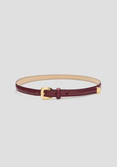 Viktoria & Woods Coco Nappa Belt In Brown