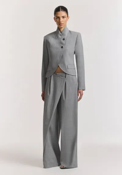 Viktoria & Woods Connoisseur Blazer In Light Grey Marle