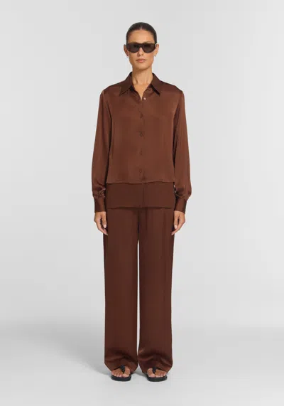 Viktoria & Woods Demigod Shirt In Brown
