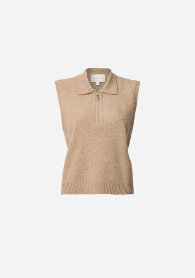 Viktoria & Woods Disney Zip Vest In Oat Marl