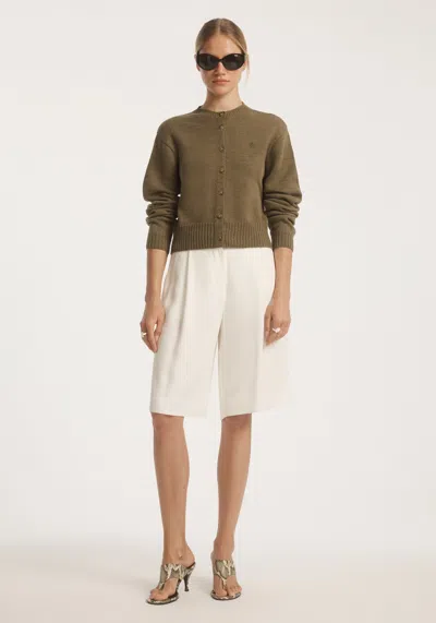 Viktoria & Woods Ego Merino Cardigan In Green