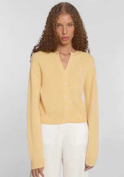 Viktoria & Woods Ego Merino Cardigan In Yellow