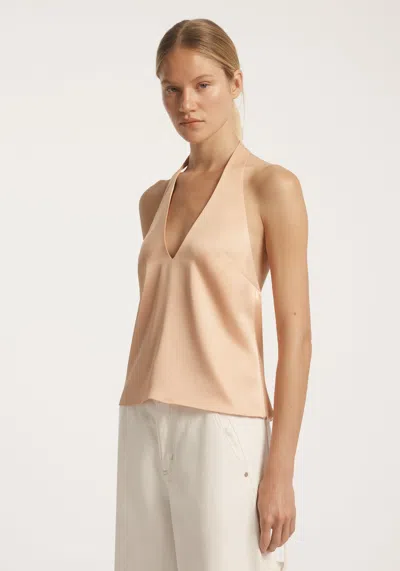 Viktoria & Woods Evian Halter Top In Neutral