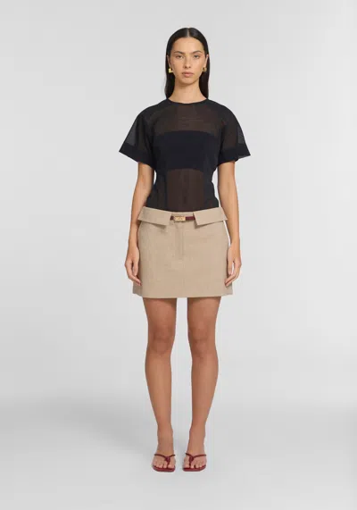 Viktoria & Woods Finesse Skirt In Brown