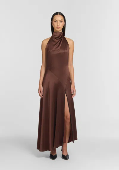 Viktoria & Woods Foreshadow Dress In Brown
