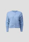 Viktoria & Woods Hart Merino Cardigan In Chambray Marl