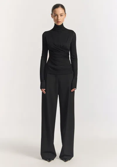 Viktoria & Woods Iridescent Top In Black