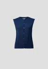 Viktoria & Woods Julian Vest In Dark Blue