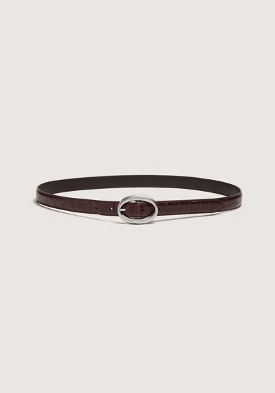 Viktoria & Woods Mara Leather Belt In Chocolate