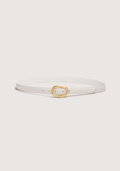 Viktoria & Woods Mara Leather Belt In Ecru