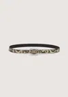 Viktoria & Woods Mara Leather Belt In Python Print