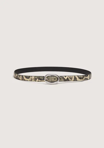 Viktoria & Woods Mara Leather Belt In Python Print
