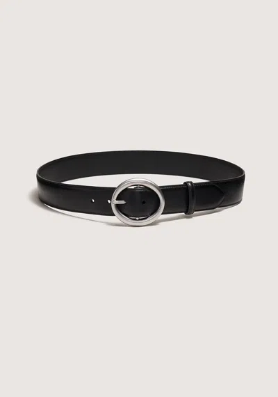 Viktoria & Woods Mara Wide Leather Belt In Black