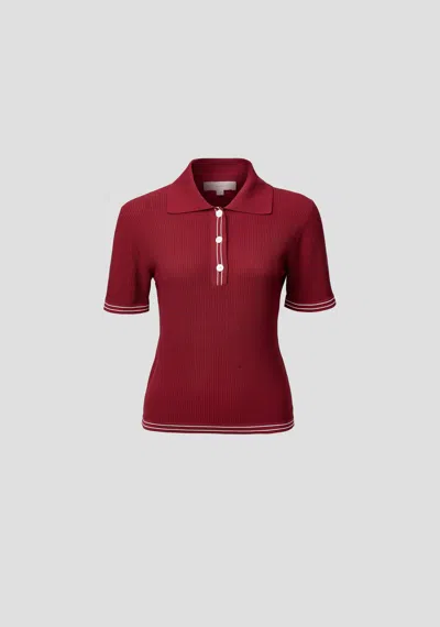 Viktoria & Woods Masquerade Polo In Red
