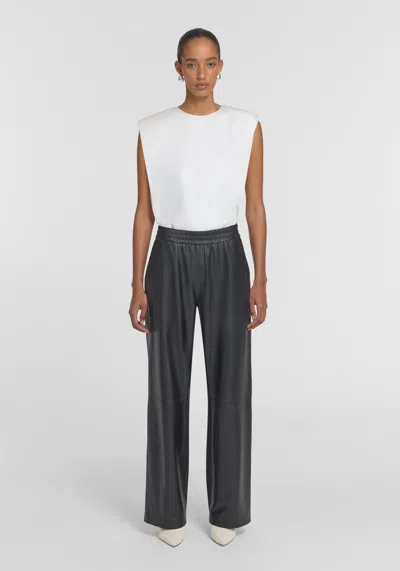 Viktoria & Woods Pilot Leather Pant In Black