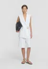 Viktoria & Woods Renowned Sleeveless Blazer In White