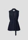 Viktoria & Woods Repertoire Sleeveless Blazer In Blue