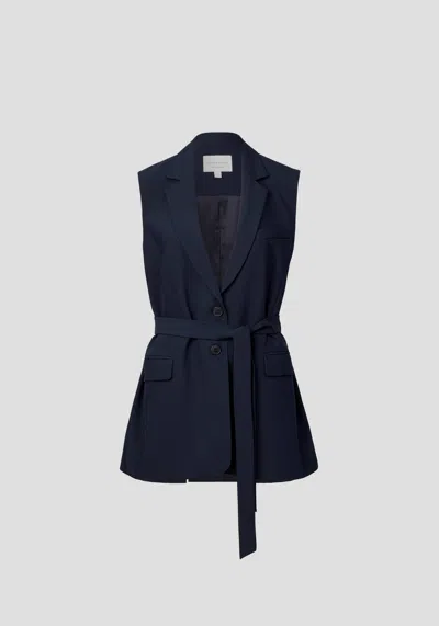 Viktoria & Woods Repertoire Sleeveless Blazer In Blue