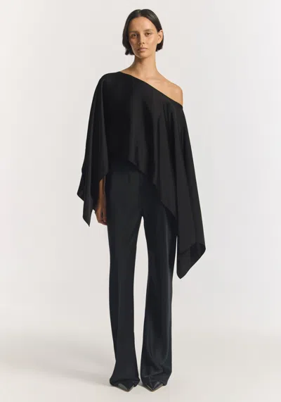 Viktoria & Woods Romance Cape Top In Black