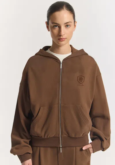 Viktoria & Woods Sacramento Hoodie In Brown