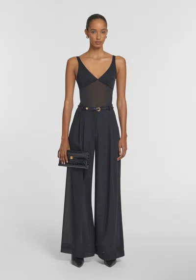 Viktoria & Woods Singleton Wool Pant In Black