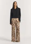 Viktoria & Woods Skylark Silk Pant In Python Print