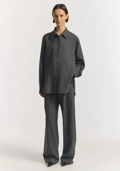 Viktoria & Woods Swan Shirt In Gray