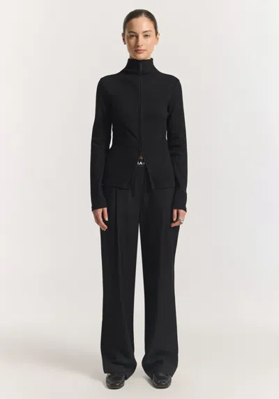 Viktoria & Woods Tonic Zip Longsleeve In Black